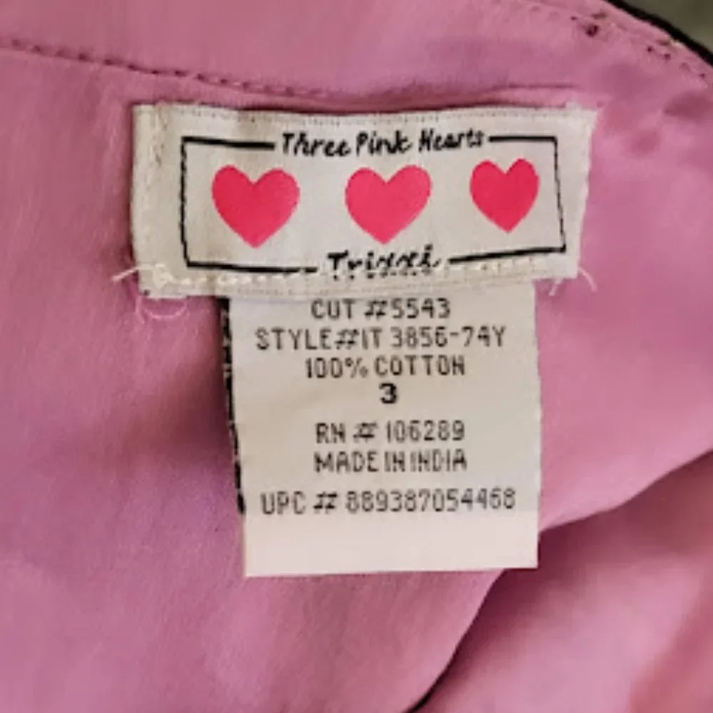 Trixxi Junior's Vintage Lavender Floral Embroidered Midi A-Line Skirt Size 3 🐈 - Picture 4 of 12